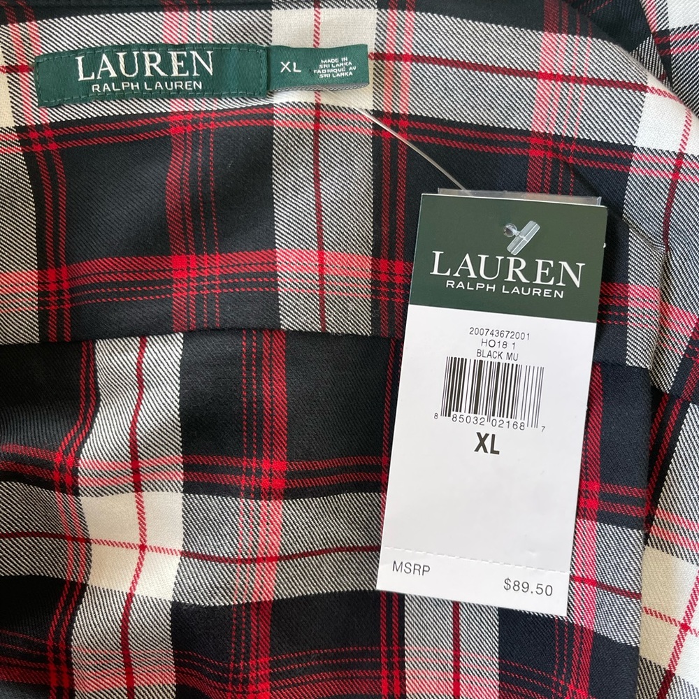 Lauren Ralph Lauren Women’s Jamelko Button Down Shirt Size XL - Picture 5 of 8